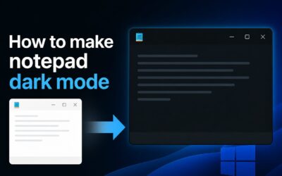 How to Make Notepad Dark Mode on Windows 10 and 11